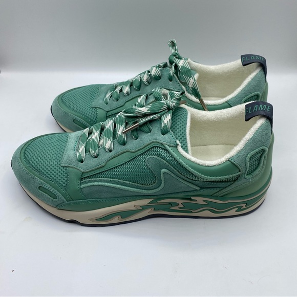 New in Box Sandro Sea foam Green Flame Sneakers NWT Size 40 (US 9-9.5) - Picture 1 of 6